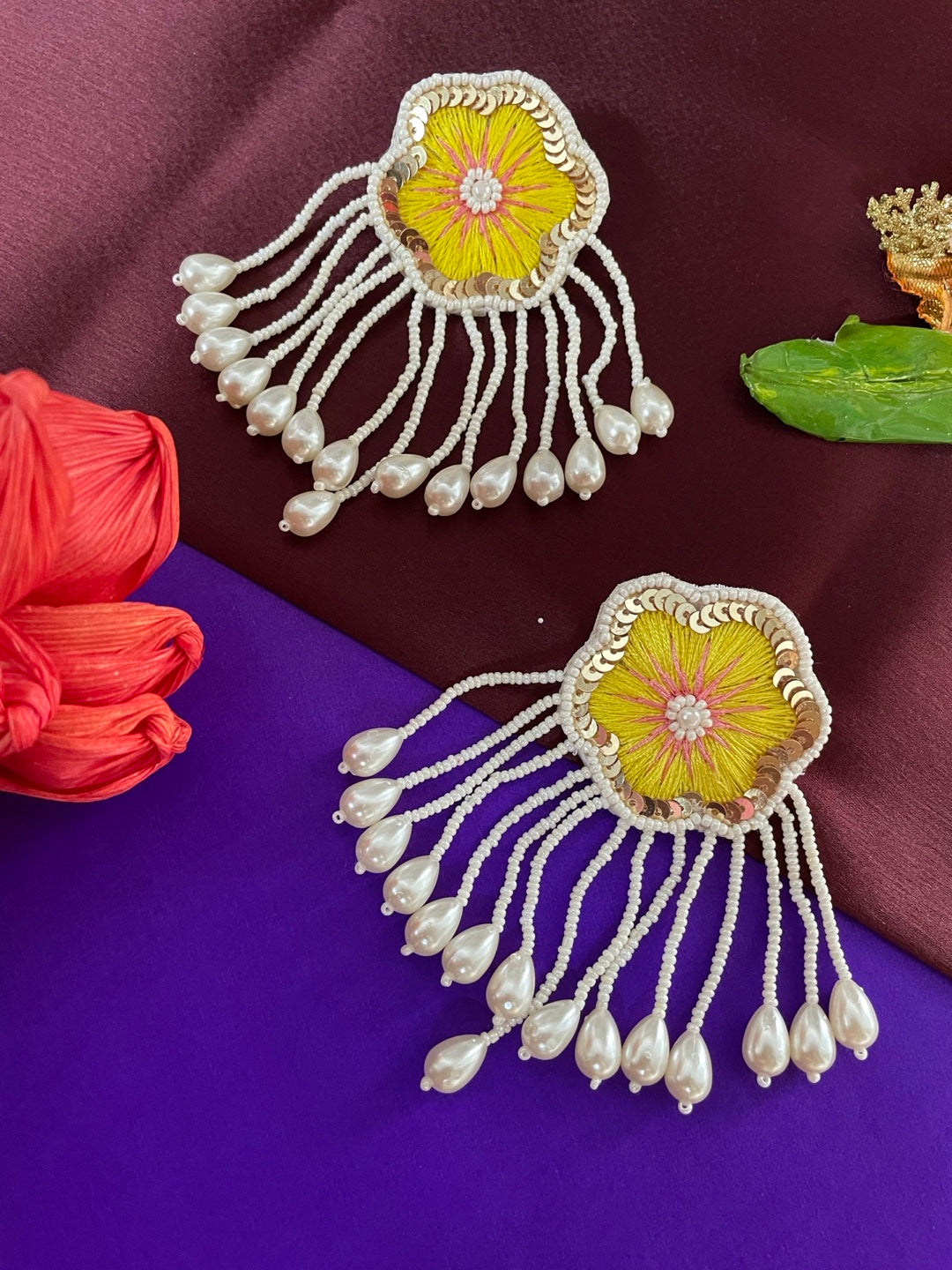 Karen Walker Flower Ball Thread Earrings - Goldfields Jewellers of  Queenstown